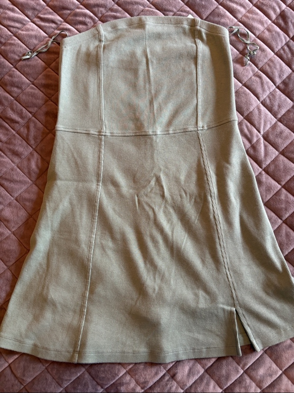 American Eagle Outfitters green A-Line Knit dress with built in shorts